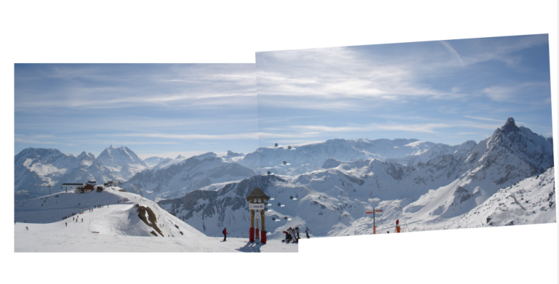 Image registration result - panoramas have been stiched