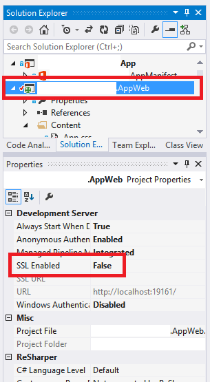 Disable SSL for Ajax Cors request in OFfice Apps