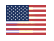 US flag icon with distortion