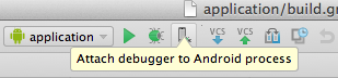 Attach debugger to Android process