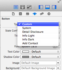 Changing the button type in Interface Builder