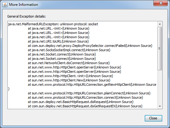 Details of Exception