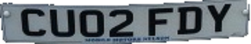Flood-filled number plate